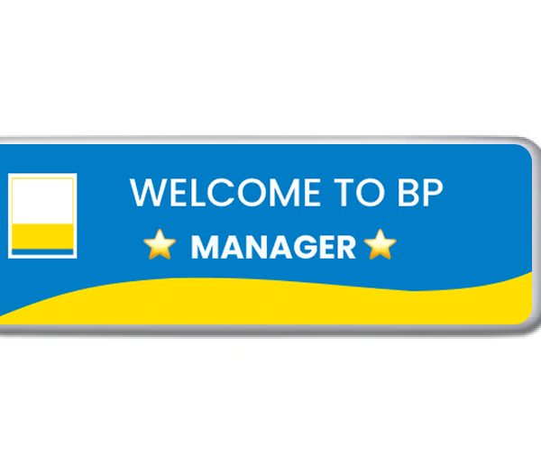 Fuel Pump Staff Badge - BP